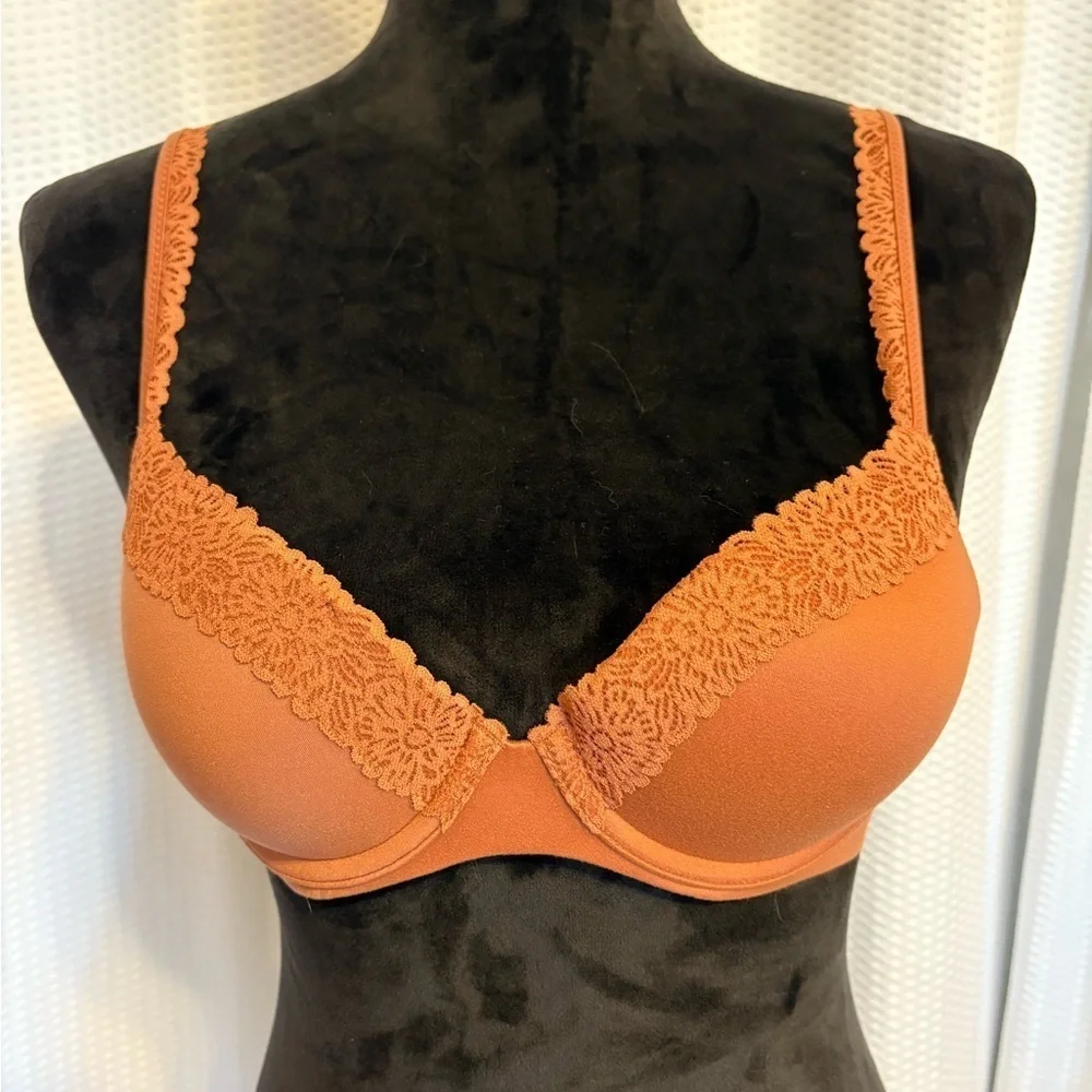 Aerie Real Sunnie Demi lace trim bra size 34A NWOT